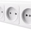 Розетка 4-местная б/з Stekker PST16-60-20 (RA 16-464-Б) пластик АВС 250В 16А IP20 белый