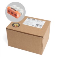 Клемма СМК 3-проводная зажимная для 1-жильного проводника с пастой Stekker LD773-173-1