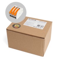 Клемма СМК 3-проводная зажимная с рычагом Stekker LD222-613