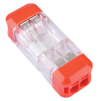 Клемма СМК 2-проводная зажимная разъемная для подключения фазных одножильных проводников Stekker LD700-412