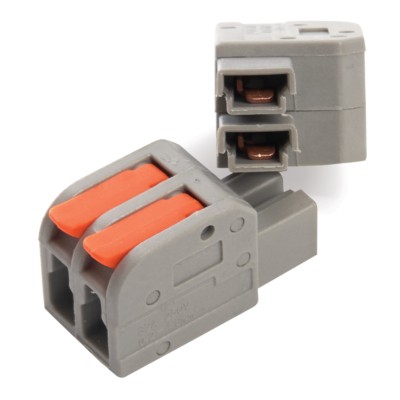 Клемма СМК зажимная с рычагом 2 контактные группы Stekker LD221-422 — изображение 2