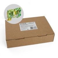 Зажим самозажимной 2-проводной проходной ЗНИ 2,5 (JXB ST 2,5) желтый зеленый Stekker