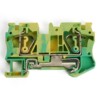 Зажим самозажимной 2-проводной проходной ЗНИ 2,5 (JXB ST 2,5) желтый зеленый Stekker