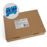 Зажим самозажимной 2-проводной проходной ЗНИ 4,0 (JXB ST 4) синий Stekker