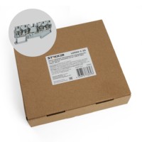 Зажим самозажимной 4-проводной проходной ЗНИ 2,5 (JXB ST 2,5) серый Stekker