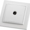 Розетка телевизионная 1-м Stekker PST00-9008-01 75 Ом 5-862МГц Эрна белый