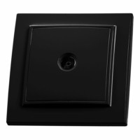 Розетка телевизионная 1-м Stekker PST10-9008-03 75 Ом 5-862МГц Эрна черный