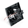 Розетка 1-местная c/з и с USB Stekker PST16-9011-03 250В 16А с защитной шторкой Эрна черный