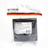 Розетка 1-местная c/з и с USB Stekker PST16-9011-03 250В 16А с защитной шторкой Эрна черный
