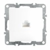 Розетка ПК 1-м RJ-45 механизм Stekker PST00-9107-01 Эрна белый