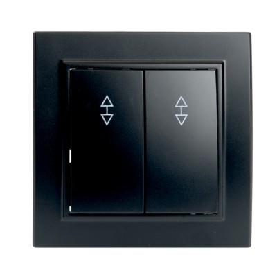 Переключатель 2-кл. Stekker PSW10-9008-03 250В 10А Эрна черный