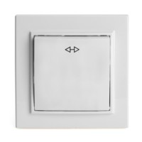 Переключатель перекрестный 1-кл. Stekker PSW10-9009-01 250В 10А Эрна белый