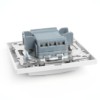 Переключатель перекрестный 1-кл. Stekker PSW10-9009-01 250В 10А Эрна белый