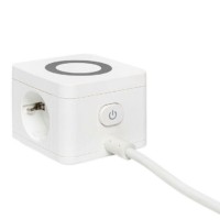 Удлинитель “Куб” 2-м 3USB 2.4А+зарядное устройство 1.3м 1кв.мм EKF UBA-CUB-3-WC