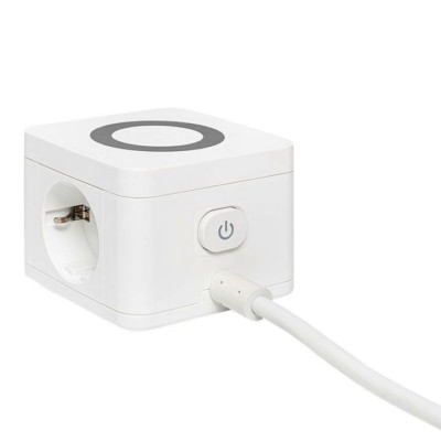 Удлинитель “Куб” 2-м 3USB 2.4А+зарядное устройство 1.3м 1кв.мм EKF UBA-CUB-3-WC