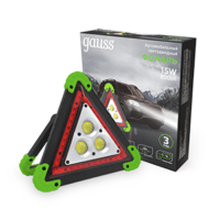 Фонарь светодиодный аккумуляторный автомобильный 15Вт 800лм аккум. Li-ion 2.4А.ч Gauss GF802