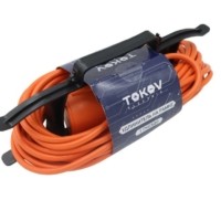 Удлинитель силовой шнур на рамке 1х10м б/з 6А IP44 2х0.75 с защ. крышкой Tokov Electric TKE-SR10-075