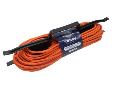 Удлинитель силовой шнур на рамке 1х30м с/з 6А IP44 3х0.75 с защ. крышкой Tokov Electric TKE-SR30-075-Z