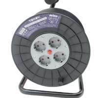 Удлинитель силовой на катушке 4х30м с/з 6А IP20 3х0.75 Tokov Electric TKE-SK30-075-Z
