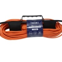 Удлинитель силовой шнур на рамке 1х20м б/з 6А IP44 2х0.75 с защ. крышкой Tokov Electric TKE-SR20-075