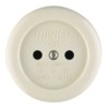 Розетка 1-м ОП 16А IP20 круглая керамика беж. Makel 16012