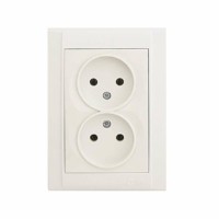 Розетка 2-м СП Defne 16А IP20 бел. Makel 42001017