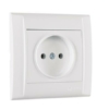 Розетка 1-м СП Defne 16А IP20 керамика бел. Makel 42001002