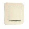 Переключатель 1-кл. СП проходной Lillium 10А IP20 крем./крем. Makel 70205
