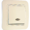 Выключатель 1кл. СП Lillium 10А IP20 с инд. крем. /крем. Makel 70221