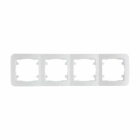 Рамка 4-м Lillium горизонт. бел. Makel 71039