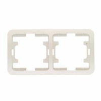 Рамка 2-м Mimoza горизонт. бел. Makel 22012