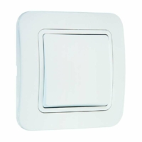 Выключатель 1кл. СП Lillium 10А IP20 бел. Makel 70001