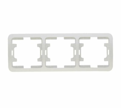 Рамка 3-м Mimoza горизонт. бел. Makel 22013