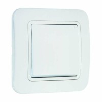 Переключатель 1кл. СП проходной 1п 1мод. Lillium 10А IP20 бел. Makel 70005