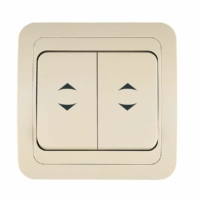 Переключатель 2кл. СП проходной Mimoza 10А IP20 крем. Makel 25026