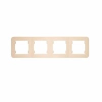 Рамка 4-м Lillium горизонт. крем Makel 71239