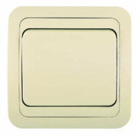 Переключатель 1кл. СП проходной Mimoza 10А IP20 крем. Makel 25005