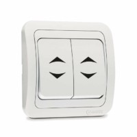 Переключатель 2кл. СП проходной Mimoza 10А IP20 бел. Makel 12026