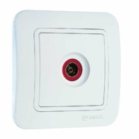 Розетка телевизионная ТВ 1-м СП Lillium 16А IP20 бел./бел. Makel 70007