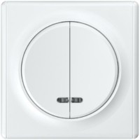 Выключатель 2кл. СП Florence 10А IP20 с инд. механизм бел. 1E31801300 OneKeyElectro 2172779