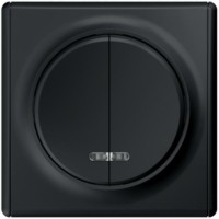 Выключатель 2кл. СП Florence 10А IP20 с инд. механизм черн. 1E31801303 OneKeyElectro 2172825