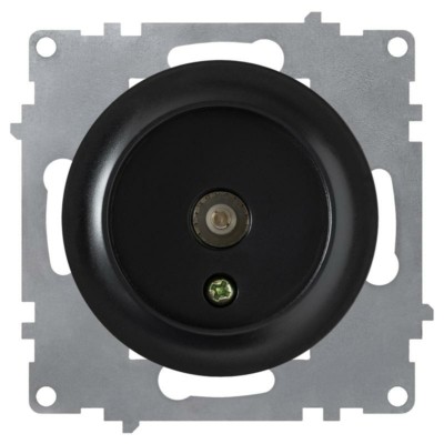 Розетка телевизионная ТВ 1-м СП Florence механизм черн. 1E21101303 OneKeyElectro 2172819