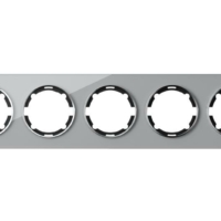 Рамка 5-м Garda горизонт. стеклянная сер. 2E52501302 OneKeyElectro 2234938