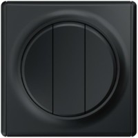 Выключатель 3кл. СП Florence 10А IP20 механизм черн. 1E31901303 OneKeyElectro 2172826