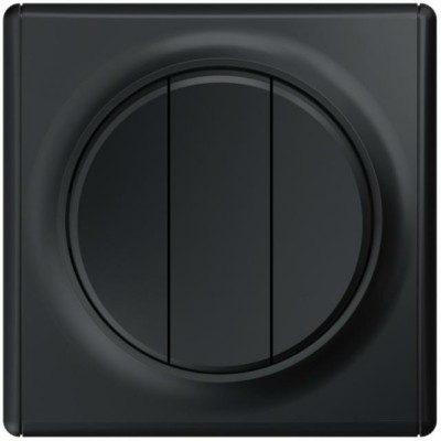 Выключатель 3кл. СП Florence 10А IP20 механизм черн. 1E31901303 OneKeyElectro 2172826