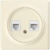 Розетка ПК 2-м СП Florence RJ45 кат.5E механизм беж. 1E20901301 OneKeyElectro 2172795
