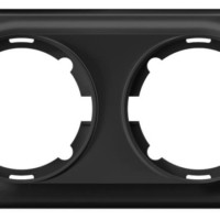 Рамка 2-м Florence черн. 1E52201303 OneKeyElectro 2172829