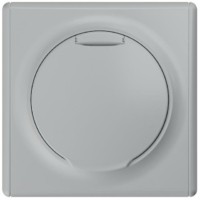 Розетка 1-м СП Florence 16А IP20 с/з с крышкой винт. клеммы механизм сер. 1E10501302 OneKeyElectro 2172837