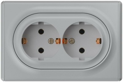 Розетка 2-м СП Florence 16А IP20 с/з винт. клеммы сер. 1E10401302 OneKeyElectro 2172836