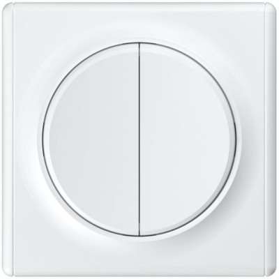Выключатель 2кл. СП Florence 10А IP20 механизм бел. 1E31501300 OneKeyElectro 2172776